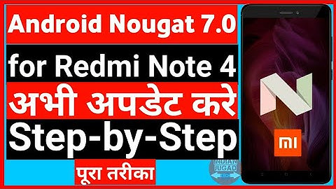 Android Nougat Update for Redmi Note 4 Step by Step Process (MIUI V8.5.4.0 Stable)