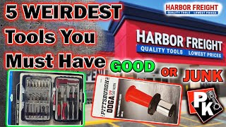 5 WEIRDEST HARBOR FREIGHT TOOLS!!! #harborfreight #tools #toolreviews #icon #toolboxtour #handtools