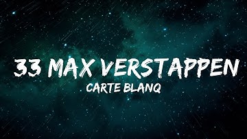 Thumbnail of 1 Hour |  Carte Blanq - 33 Max Verstappen (Lyrics)  | LyricFlow Channel
