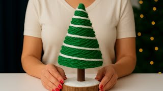 Soft and cuddly!🎄 DIY Christmas Tree from Yarn ❄️ You'll love it! screenshot 5