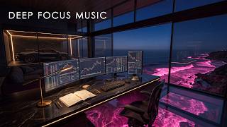 Flow State Music for Work | Late-Night Focus Above the Ocean