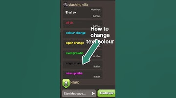 how to change text colour in clash of clans | coc new update #shorts #coc #clashofclans