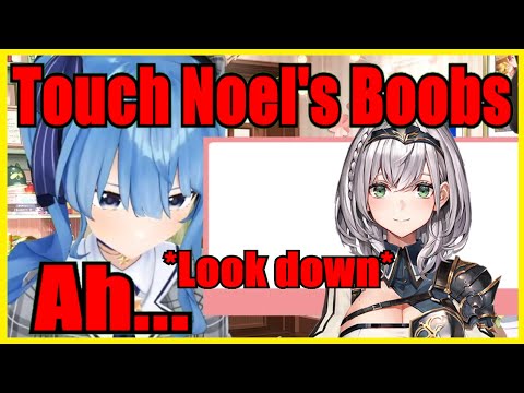 Suisei Touched Noel's Boobs & Looked At Her Own Boobs Which Made Her Go "Ah..."【Hololive | Eng Sub】