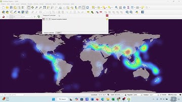 Time Series Animation of Global Earthquakes 2000 -2024 in QGIS