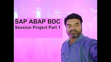 SAP ABAP BDC Session Project Part 1