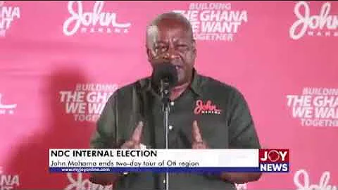 NDC internal elections: John Mahama ends two-day tour of Oti region.