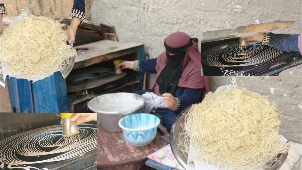 #الكنافه بطريقة عبقريه مش هتشتريها تاني في رمضان بكيلو دقيق هتعملي ٣ كيلو كنافه بلدي وكله في الخلاط