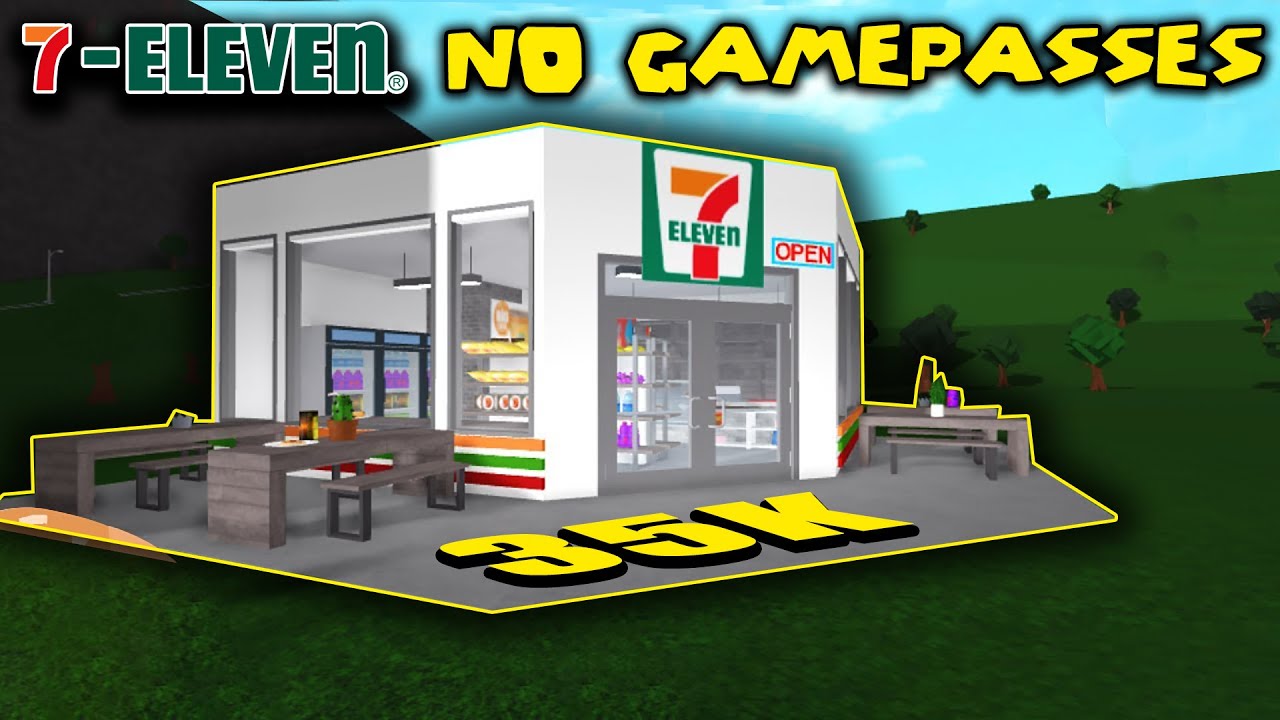 Roblox Bloxburg May 20 2020 No Gamepasses 7 Eleven Conveniece Store Cost 35k Tapioca Youtube - 7 eleven logo roblox