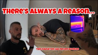 Customer ‘that radiator has never worked’ FIND OUT WHY! #plumber