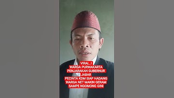 VIRAL..! WARGA PURWAKARTA PENJARAKAN GUBERNUR JABAR. PECINTA KDM SIAP HADANG. WARGA NET MAKIN GERAM