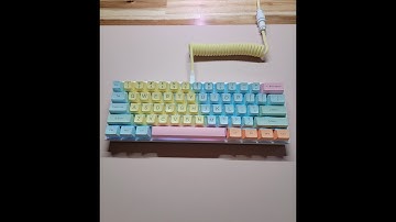 Corsair K65 Mini - MOD - ( Lubed, Temptest Tape Mod, "Dampening Foam" )