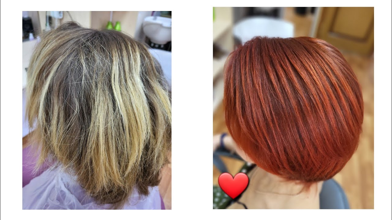 Окрашивание волос 7/44.