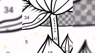 Paint by numbers mobile game #flowers #xoxogaming screenshot 4