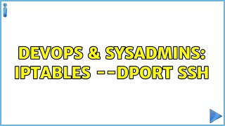 Famous DevOps & SysAdmins: iptables --dport ssh Profile