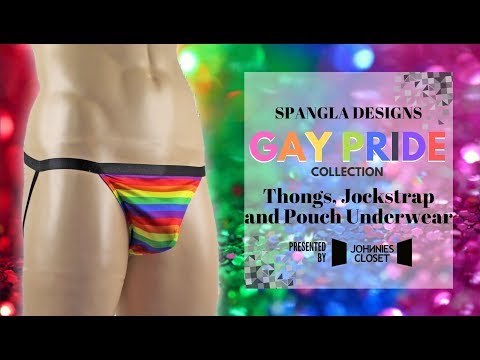 Spangla Gay Pride Range Thongs Jockstrap Pouch Underwear   Johnnies Closet