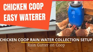 Chicken Coop Easy Automatic Water Collection System | Chicken Coop Rain Waterer by Eden Green Farm and Adventures 548 views 3 years ago 3 minutes, 2 seconds