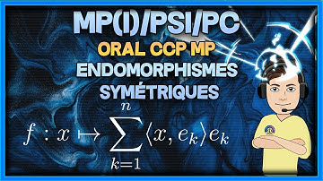 [MP(I)/PSI/PC] Endomorphismes symétriques - oral corrigé CCP MP
