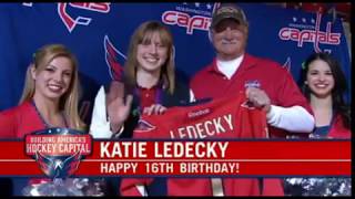 Katie Ledecky Celebrates 16th Birthday by Going to Caps Game