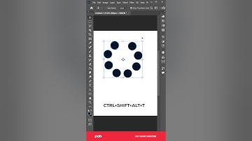 Duplicate objects around a circle Photoshop tutorial #shorts