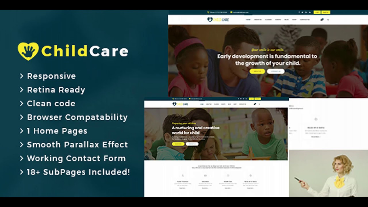 Child Care Website Template from i.ytimg.com