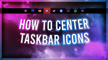 How to center your taskbar icons with TaskbarX