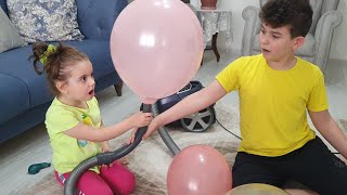 Elektrikli Süpürge Ile Balon Şişirmek