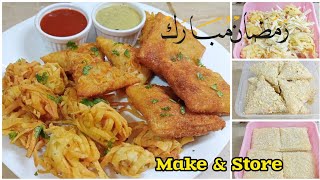 Ramzan Special Make & Freeze Iftar Snacks Recipe | Ramzan Preparation 2026| Top 3 Ramadan Recipes 