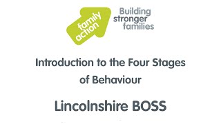 Introduction to the four stages of behaviour