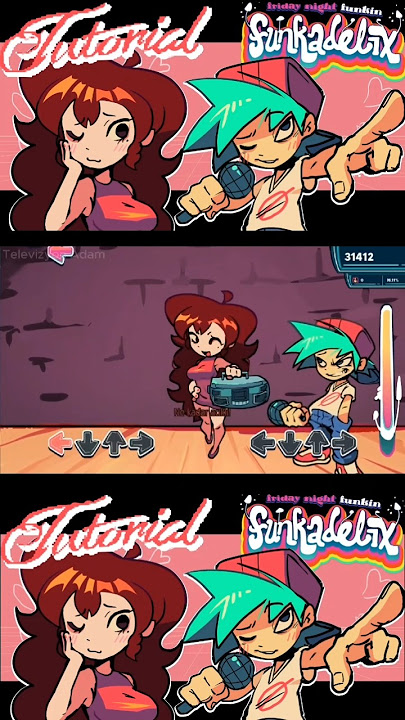 Tutorial With Lyrics FNF Mod: FUNKADELIX #fridaynightfunkin #fypシ゚ #lyrics
