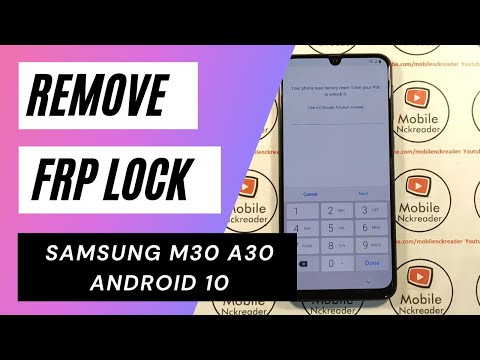 쉬운 SAMSUNG FRP 도구 @Mobilenckreader로 FRP 잠금 SAMSUNG M30 및 A30 Android 10을 제거하는 방법