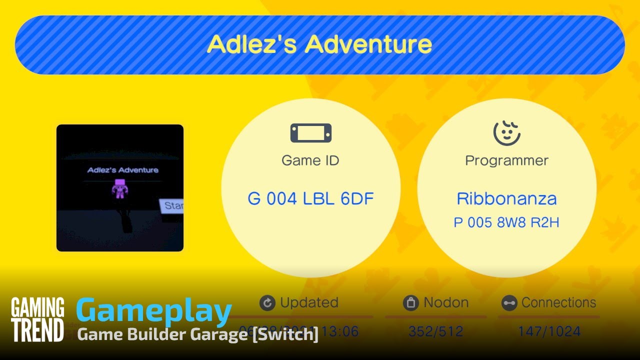 Game Builder Garage Zelda Game Example - Switch [Gaming Trend] - YouTube