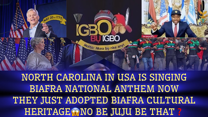 BREAKING😱ZUU IN TOTAL SHOCK AS NORTH CAROLINA IN U.S🇺🇸ADOPTS BIAFRA CONSTITUTION & CULTURAL HERITAGE