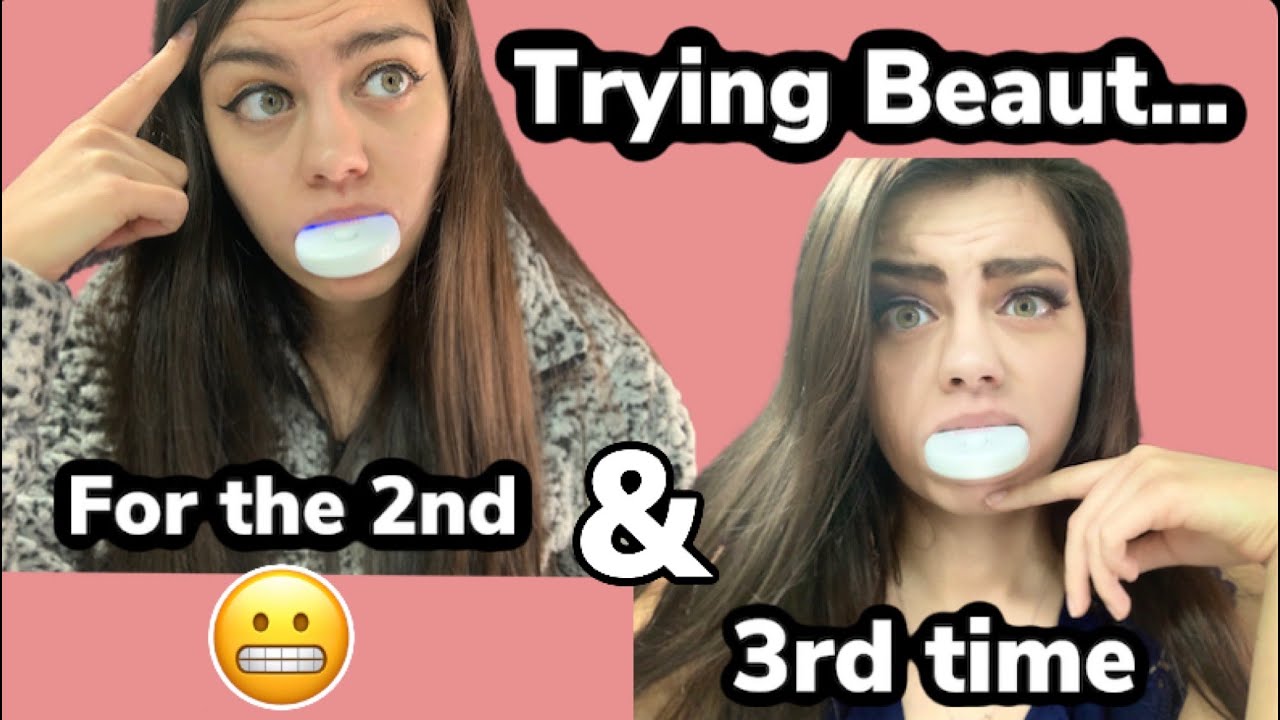 TRYING BEAUT TEETH WHITENING KIT FOR THE 2ND & 3RD TIME YouTube