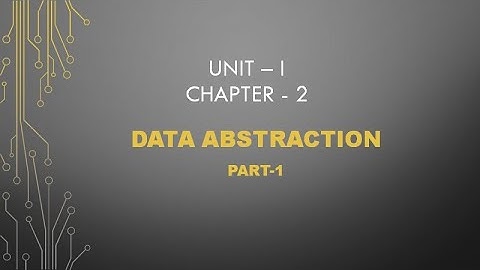 12th Computer Science - Chapter 2 - Data Abstraction [Part-1]