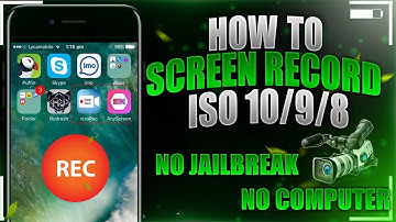 Get NEW iOS Screen Recorder FREE (NO JAILBREAK-NO COMPUTER) iPhone, iPad, iOS 10,11,9