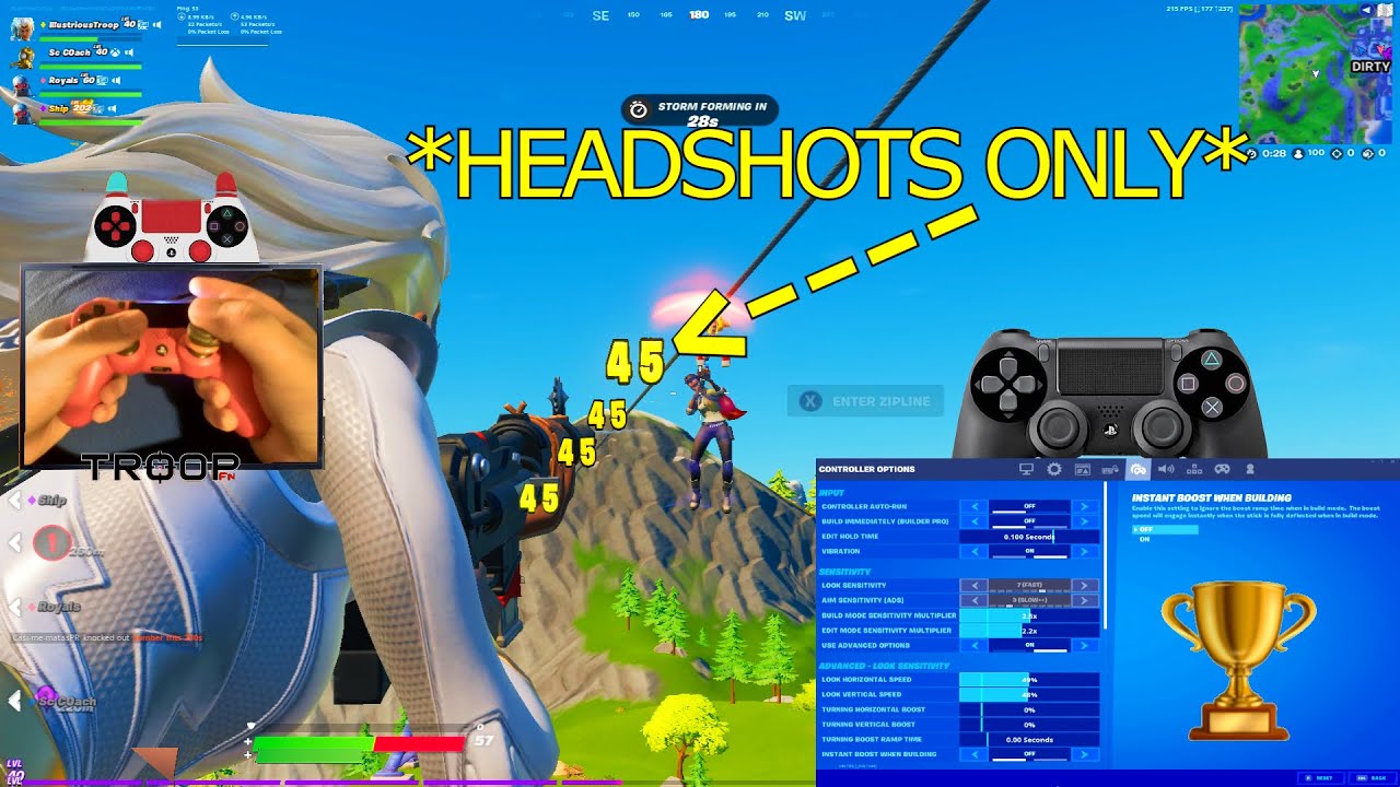 Lose Again 🏆 Best Linear Aimbot Controller Settings Fortnite Ps4 Ps5 Fortnite Highlights