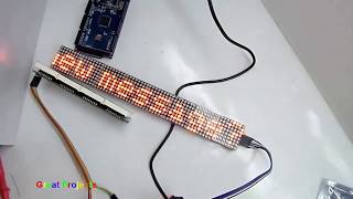 MAX7219 1088AS LED Matrix Display & Test Code   Scrolling Text