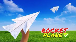 How To Make rocket plane, paper flying plane, new paper rocket plane,easy tutorial 
