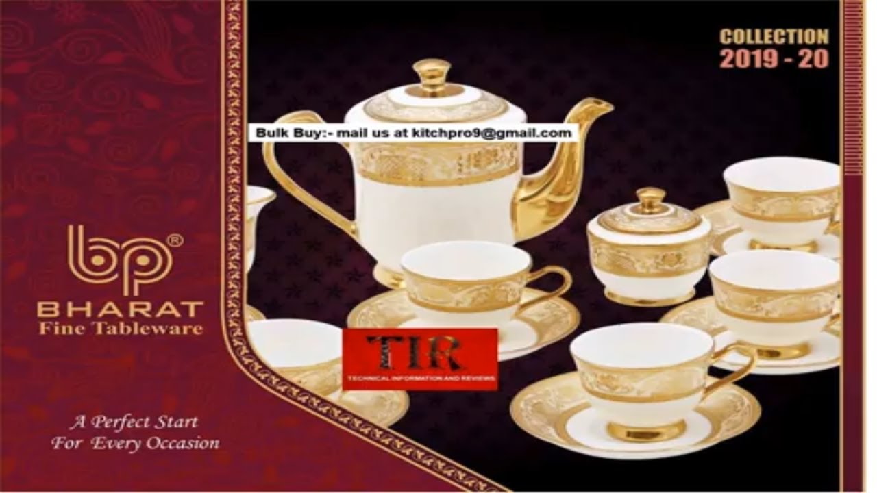 BP Bharat Bone China Domestic Catalog |Best Hotel Ware Crockery | Restaurant Crockery |Party utensil
