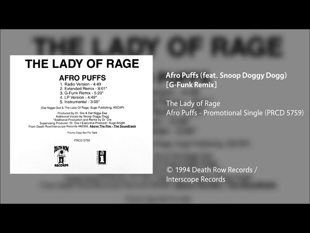 The Lady of Rage - Afro Puffs (feat. Snoop Doggy Dogg) [G-Funk