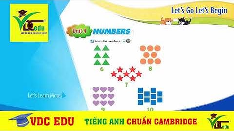 [VDC Edu] Unit 4 - Numbers | Student book - Let
