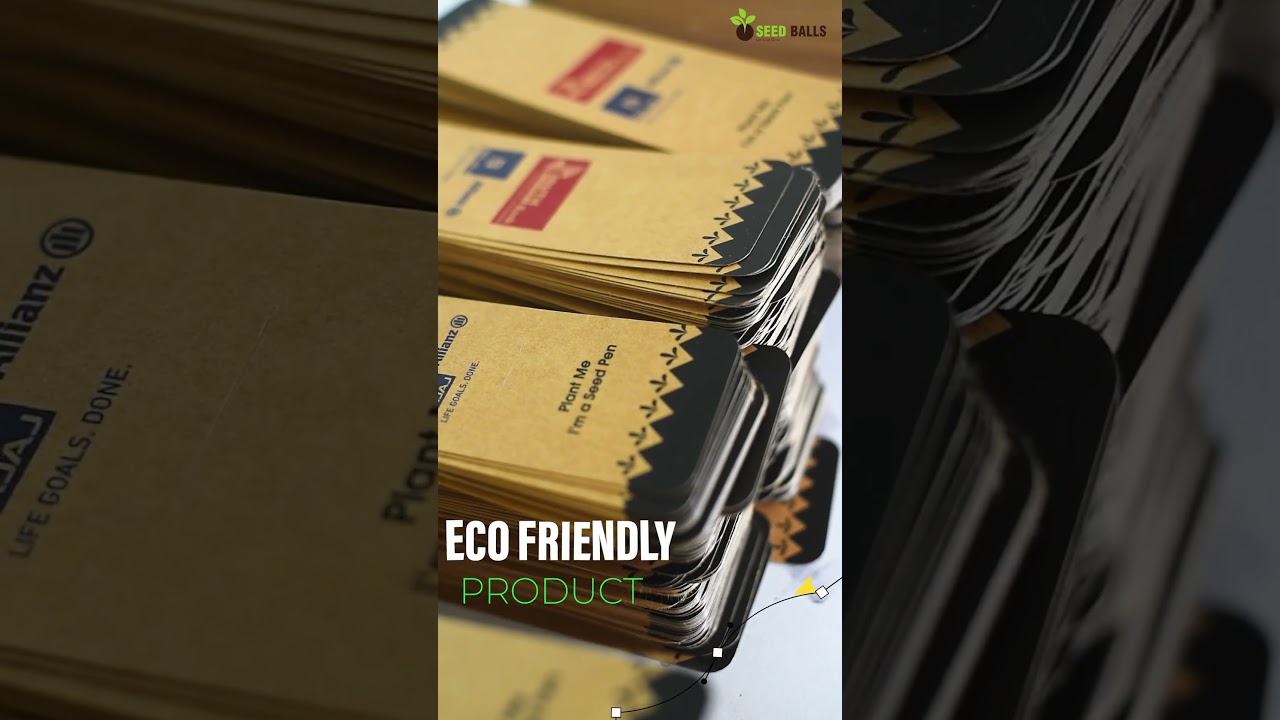 Switch to eco-friendly customised seed pens — where every word you write plants a greener future