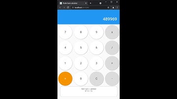 Flutter Calculator app Video Tutorial