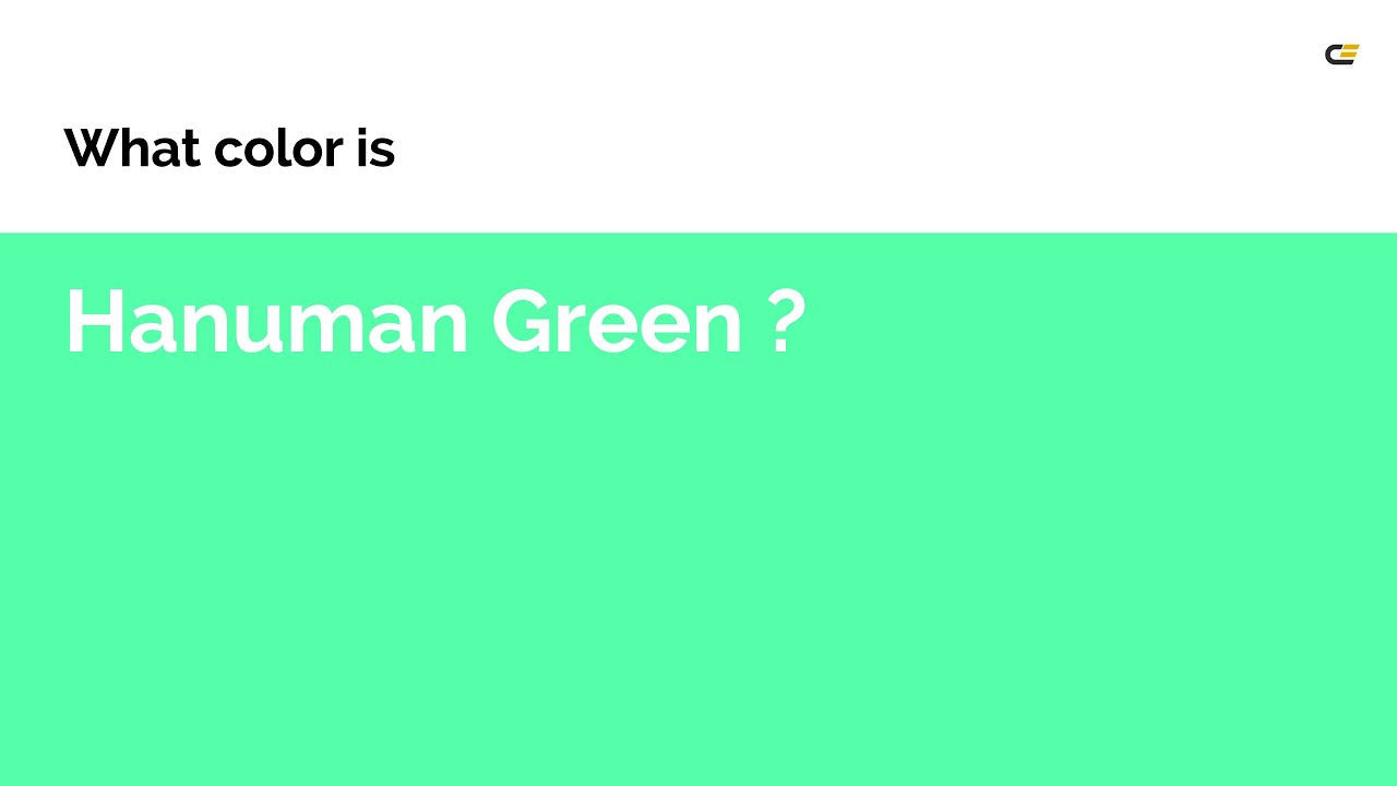Hanuman Green color 