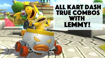 Super Smash Bros. for Wii U - ALL Kart Dash True Combos & Setups With Lemmy! (Bowser Jr.)
