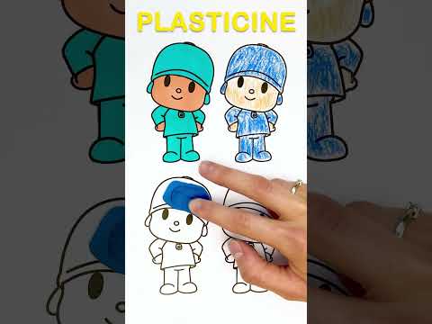 Creative Pocoyo Drawing Challenge 🎨 #shorts