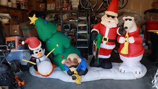 Gemmy 2007 Christmas Airblown Inflatable 10ft Jazz Band Light Show Review