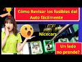 Como usar un probador de corriente para checar o revisar los fusibles de autos