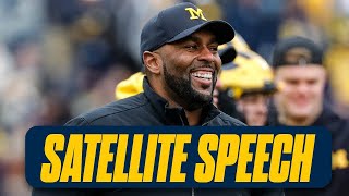 Sherrone Moore Delivers Fiery Speech At Satellite Camp In Detroit | Michigan Football I Wayne State