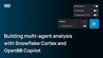 Building multi-agent analysis with Snowflake Cortex and OpenBB Copilot
